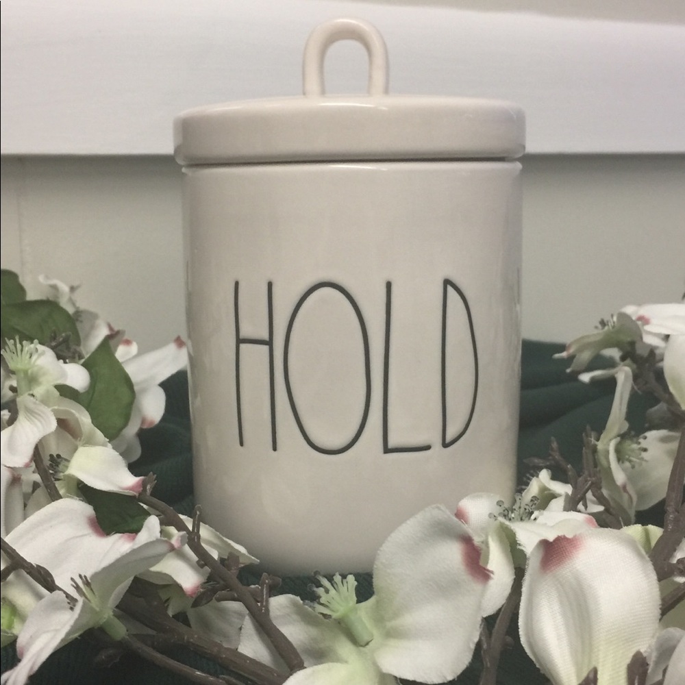Rae Dunn HOLD Canister